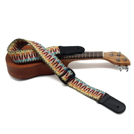 ! Ukulele Schouderriem Universele Nationale Stijl Gevlochten Verstelbare Katoen Riem Fit 37 'En 64' Beste Gitarist