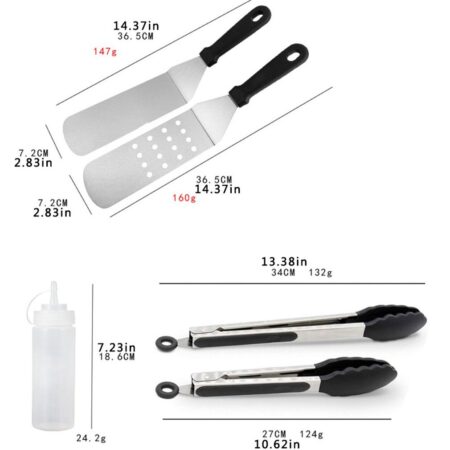 -Selling 3/6 Pcs Outdoor Roestvrij Staal Barbecue Tool Set Combinatie Barbecue Spatel Grill Spatel Bbq Grill