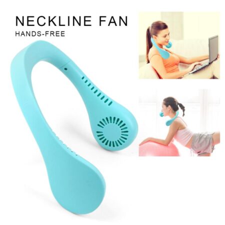 ! 3 Snelheden Mini Usb Micro Draagbare Luchtkoeler Mini Elektrische Airconditioner Hals Fan Ultrastille Persoonlijke Opknoping Hals Fan