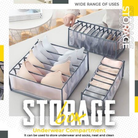 (50% Korting) Ondergoed Opbergdoos Met Compartimenten Sokken Bra Underpants Organizer Drawers Divider Opbergdoos Kast Lade
