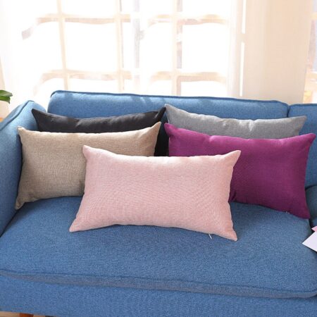 Чехол Подушка Rechthoek Effen Kussenhoes Voor Thuis Decoratieve Kussens Voor Sofa Zijde Comfortabele Kussensloop Cojines Для Дома