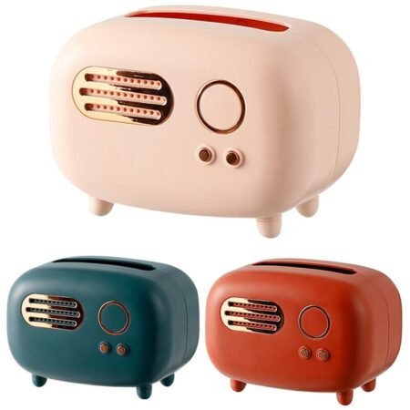 -Retro Tissue Doos Licht Luxe Huis Woonkamer Eetkamer Tissue Doos Koffie Desktop Opbergdoos Pompen Doos