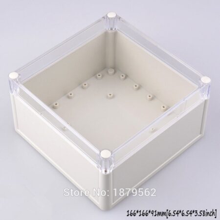 [2 stijlen] 166*166*91mm waterdichte plastic doos voor elektronische behuizing DIY junction geval elektrische project doos schakelaar case
