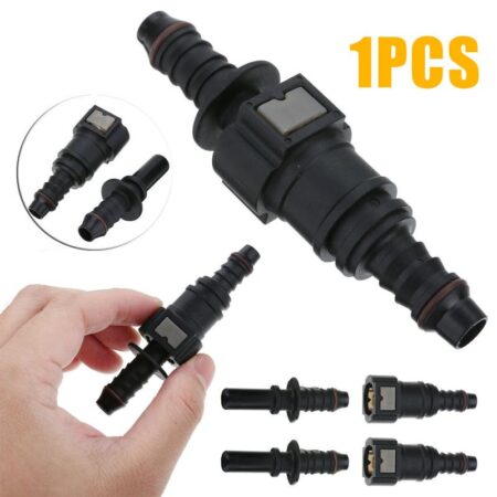 ! Zwarte Auto Fittings Nylon Brandstofslangen Snelkoppeling Connector Slang Koppeling 7.89/9.89/11.8 Elleboog/straight