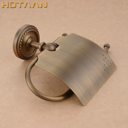 , Antiek Messing Massief Messing Toiletrolhouder Badkamer Accessoreis Toiletrolhouder YT-12292