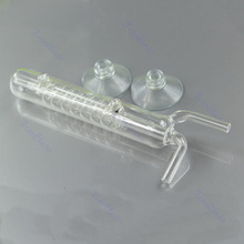 ! Spiraal Glas Aquarium Tank CO2 Diffuser / Bubble Teller Met Zuignap