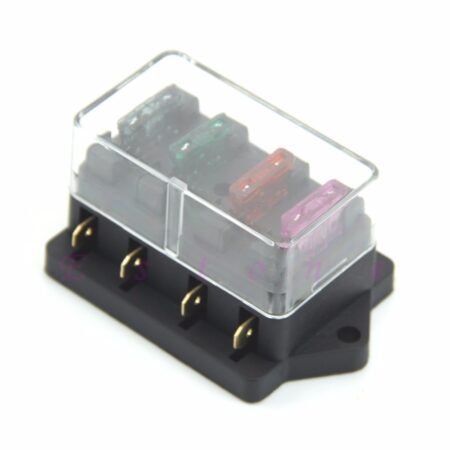 -selling 4 Manier Fuse Box Block Zekeringhouder Doos Auto Voertuig Circuit Automotive Blade-W310