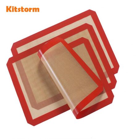(3 stks/partij) 40x30 cm Anti-aanbak Siliconen Bakken Mat Hittebestendige Glasvezel Deeg Rolling Sheet Pad Voor Cake Cookie Keuken gereedschap
