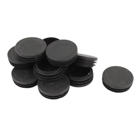 ! Blanking Einde Ronde Buis Inserts Cap Cover 50Mm Dia Zwart 12 Stuks Ronde Buis Insert