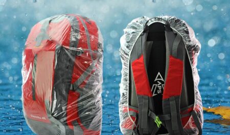 (S/M/L)3 Stks/partij Wegwerp Rugzak Regendicht Cover Voor Schoudertas Outdoor Klimmen Zak Stofdicht Waterdicht Cover 20-55L
