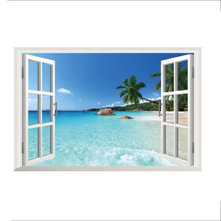 Zy1430 3d venstereffect muursticker vinyl decal mural voor interieurdecoratie 35.4 bij 23.6 inch