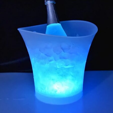 ! Led Ijsemmer Champagne Drinken Bier Ijs Koeler Batterij Aangedreven IP65 Waterdichte Prestaties Geschikt Voor Bars En Club